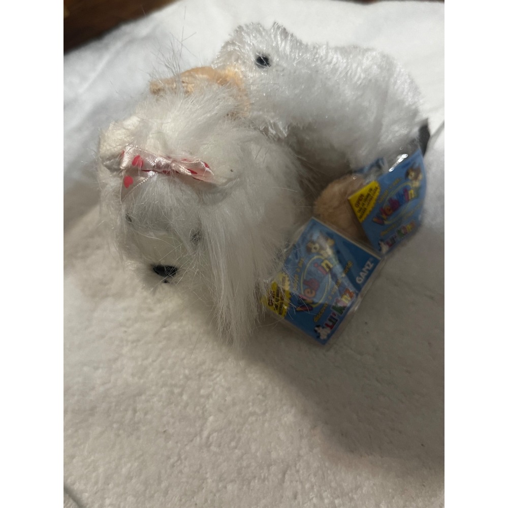 Webkinz Lil Kinz White Yorkie HS070 & White Googles HS021 NWTBundle Sealed Codes
